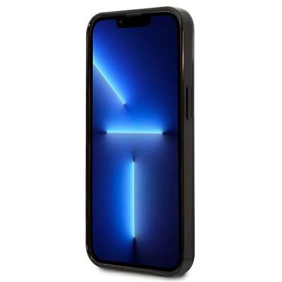 5. Etui Karl Lagerfeld Gradient Ikonik Karl&Choupette na iPhone 13 mini - czarne