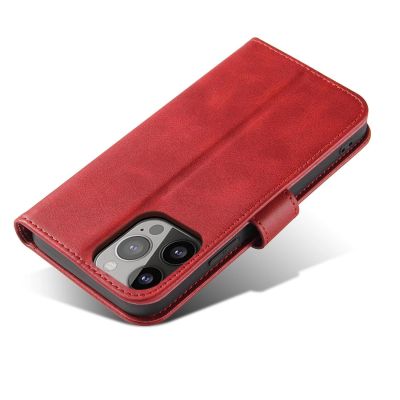 5. Magnet Case etui Samsung Galaxy S23+ pokrowiec z klapką portfel podstawka czerwone