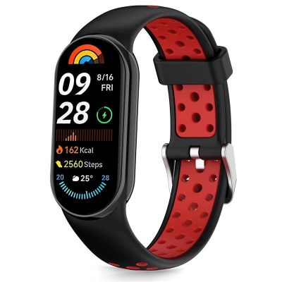 Pasek Tech-Protect IconBand Air na Xiaomi Smart Band 8 / 9 / 10 / NFC - czarno-czerwony