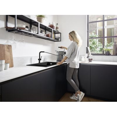 2. Bateria kuchenna hansgrohe Talis M54 kokkenarmatur 270 1jet med udtak, mat sort