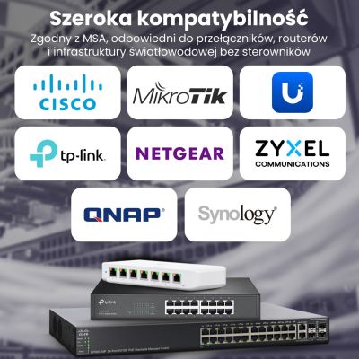 5. Extralink Moduł SFP+ WDM SFP+ 10G 10Gbps 1270/1330nm, single mode, 20km, LC, DOM, para