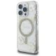 2. Etui Guess Resin Flowers Glitter MagSafe na iPhone 16 Pro - beżowe