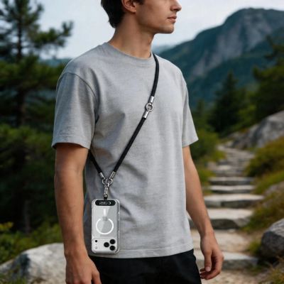 8. Smycz do telefonu Tech-Protect C10S Rope - czarno-tytanowa