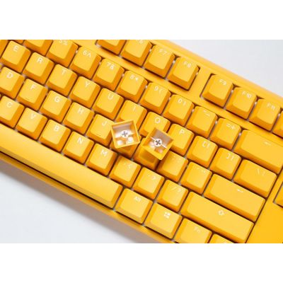 2. Ducky One 3 klawiatura Gaming USB QWERTY Angielski Żółty