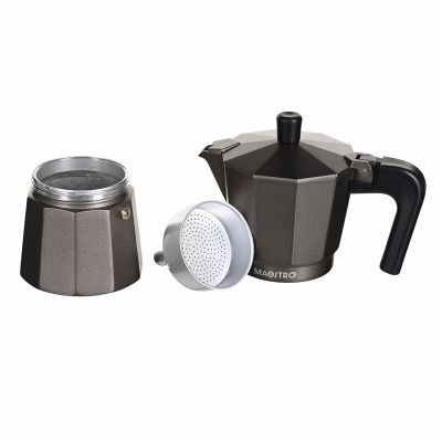 7. Kawiarka aluminiowa (6 filiżanek; 300 ml) MR-1666-6-BROWN MAESTRO