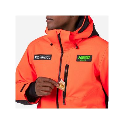 5. Kurtka narciarska męska ROSSIGNOL Hero Blackside Insulated Jkt czerwona