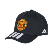 Czapka z daszkiem dla dzieci adidas Manchester United czarna KT0654