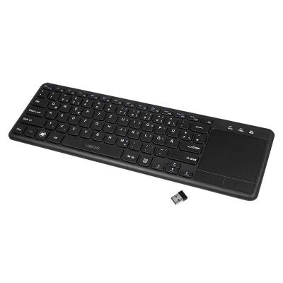 LogiLink ID0188 klawiatura Dom RF Wireless QWERTZ Czarny