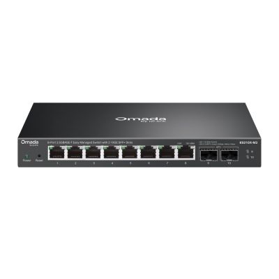 TP-Link ES210X-M2 przełącznik sieciowy Zarządzany 2.5G Ethernet (100/1000/2500) Montaż na biurku/ścianie Czarny