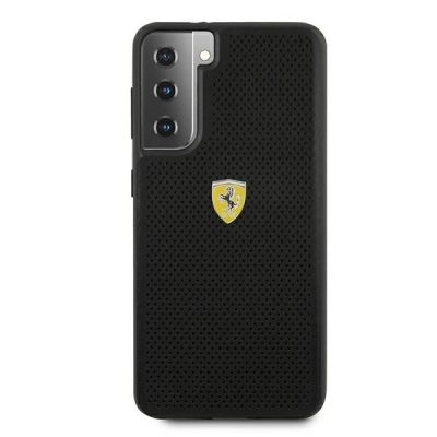 3. Etui Ferrari On Track Perforated na Samsung Galaxy S21 - czarne