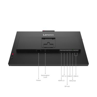 12. Lenovo ThinkVision T24-4v monitor komputerowy 60,5 cm (23.8") 1920 x 1080 px Full HD LCD Czarny