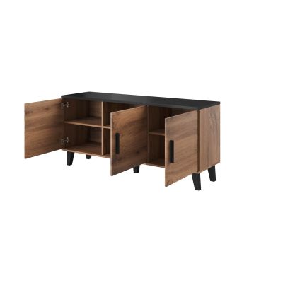 2. Komoda LOTTA 150 3D wotan + czarny mat
