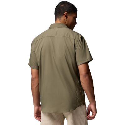 3. Columbia Utilizer II Solid Short Sleeve Shirt 1577762397 Zielone L
