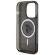 7. Etui Karl Lagerfeld Karl&Choupette Glitter MagSafe na iPhone 15 Pro - czarne