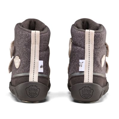 2. Buty zimowe barefoot z wełną z recyklingu Affenzahn Comfy Rhino (01250-80028)