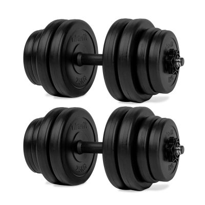 5. VIRTUFIT REGULOWANY ZESTAW HANTLI - WINYL - 2 X 14 KG