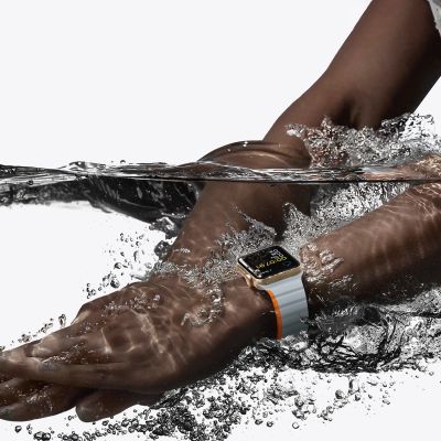 9. Magnetyczny pasek Apple Watch SE, 9, 8, 7, 6, 5, 4, 3, 2, 1 (41, 40, 38 mm) Dux Ducis Strap (LD Version) - szaro-pomarańczowy