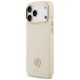 2. Etui Guess Grained Strass Logo MagSafe na iPhone 17 Pro Max - beżowe