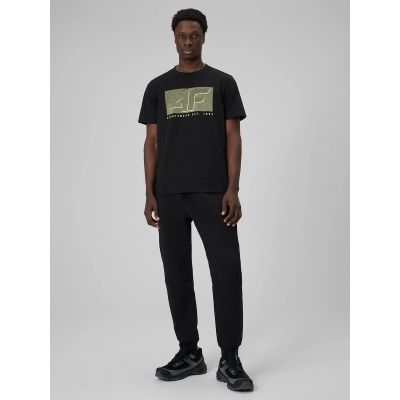6. T-shirt regular z nadrukiem męski 4F 4FRSS26TTSHM3991-20S