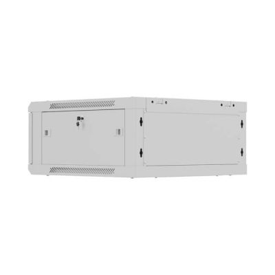 13. LANBERG SZAFA INSTALACYJNA RACK WISZĄCA 19" 4U 600X600 SZARA DRZWI PERFOROWANE (FLAT PACK)