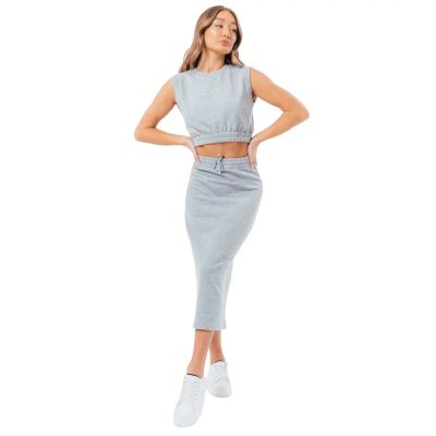 3. Komplet dresowy Justhype Sweat Midi Skirt Loungewear Set W LABON007