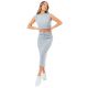 3. Komplet dresowy Justhype Sweat Midi Skirt Loungewear Set W LABON007