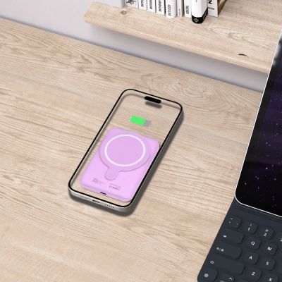 7. Powerbank Tech-Protect LifeMag MagSafe PB10 5000 mAh - różowy