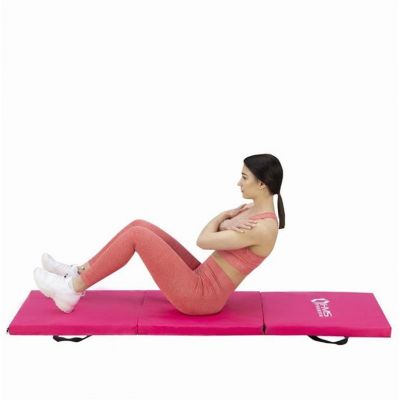 3. Materac gimnastyczny składany różowy 1800x600x500mm HMS MGS02