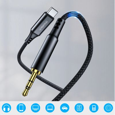 2. Kabel Choetech AUX006 USB-C / mini jack 3.5mm 1 m - czarny