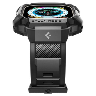 5. Etui z paskiem Spigen Rugged Armor Pro na Apple Watch Ultra (49 mm) - czarne