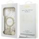 8. Etui Guess Resin Bottom Glitter MagSafe na iPhone 17 - złote