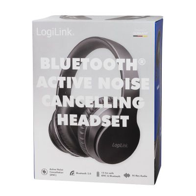 8. LogiLink BT0053 słuchawki/zestaw słuchawkowy Bezprzewodowy Opaska na głowę Muzyka Bluetooth Czarny