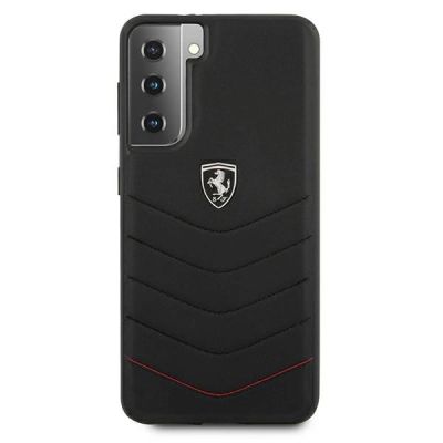 3. Etui Ferrari Off Track Quilted na Samsung Galaxy S21+ - czarne