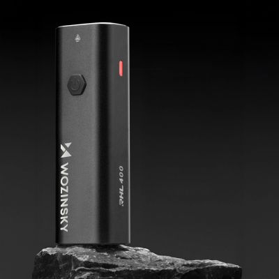 8. Zestaw lampek rowerowych Wozinsky WSBLB2 przednia (400 lm) USB-C i tylna USB micro - czarny