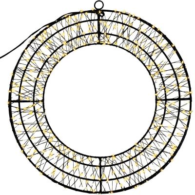 2. WIANEK DEKORACYJNY OPONA 480LED 38CM CZARNY