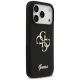 4. Etui Guess Silicone Big 4G Script na iPhone 17 Pro - czarne