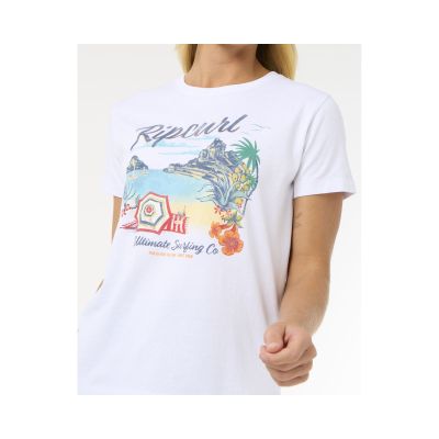 2. Koszulka RIP CURL Crystal Standard Tee biały
