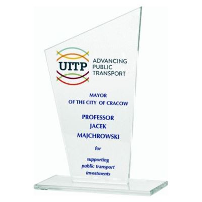 3. Trofeum szklanie z nadrukiem kolorowym LuxorJet