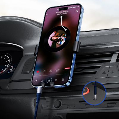 3. Kabel audio Orico AXC-02 USB-C do jack 3.5 mm 20 cm - niebieski