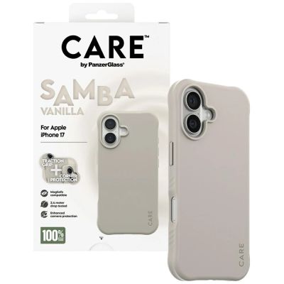 4. Etui CARE by PanzerGlass Fashionable Samba MagSafe na iPhone 17 - szary