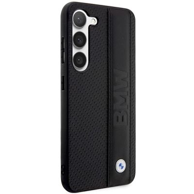 4. Etui BMW Leather Textured & Stripe na Samsung Galaxy S23+ - czarne