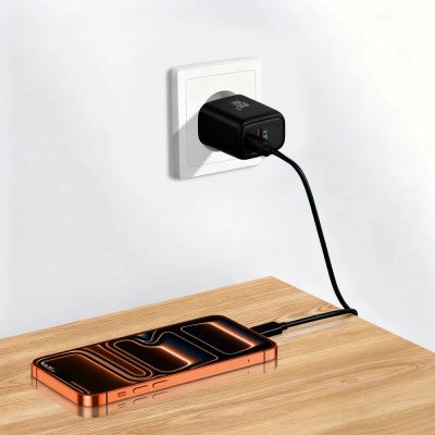 9. Ładowarka sieciowa Tech-Protect NCA45W-GAN 2-Porty USB-C / USB-A 45W - czarna