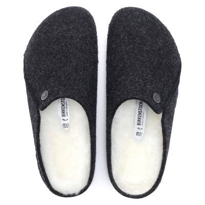 11. Kapcie damskie/męskie ocieplane Birkenstock Anthracite z wełnianego filcu narrow wąskie (1015084)