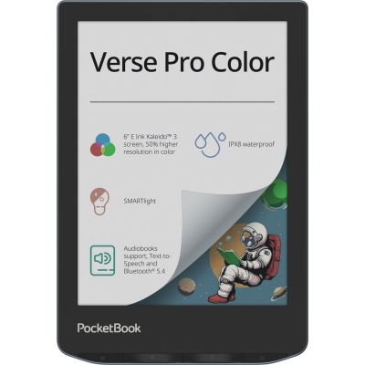 13. Ebook PocketBook Verse Pro Color 634 6" E-Ink Kaleido 3 16GB Wi-Fi Stormy Sea