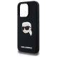 6. Etui Karl Lagerfeld Silicone Karl Head Print MagSafe na iPhone 15  Pro 6.1" - czarne