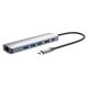 Manhattan 153959 stacja dokująca Przewodowa USB 3.2 Gen 1 (3.1 Gen 1) Type-C Srebrny