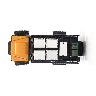 4. Samochód zdalnie sterowany Amewi RC Car D90X28 Crawler 4WD Li-Po Akumulator 300mAh Żółty wiek 8+