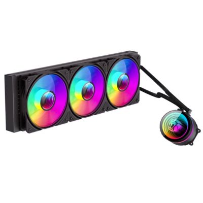 2. GameMax ICEBURG 360 INFINITY BK system chłodzenia komputerów Procesor Chłodnica cieczy all-in-one 12 cm Czarny 1 szt.