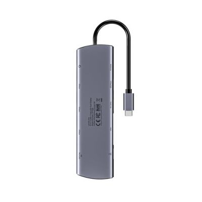 9. UNITEK D1113BGY01 huby i koncentratory 2 x USB 3.2 Gen 2 (3.1 Gen 2) Type-C 1000 Mbit/s Szary