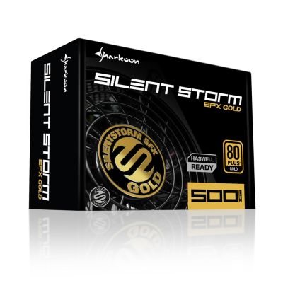 6. Sharkoon SilentStorm SFX Gold moduł zasilaczy 500 W 20+4 pin ATX Czarny
